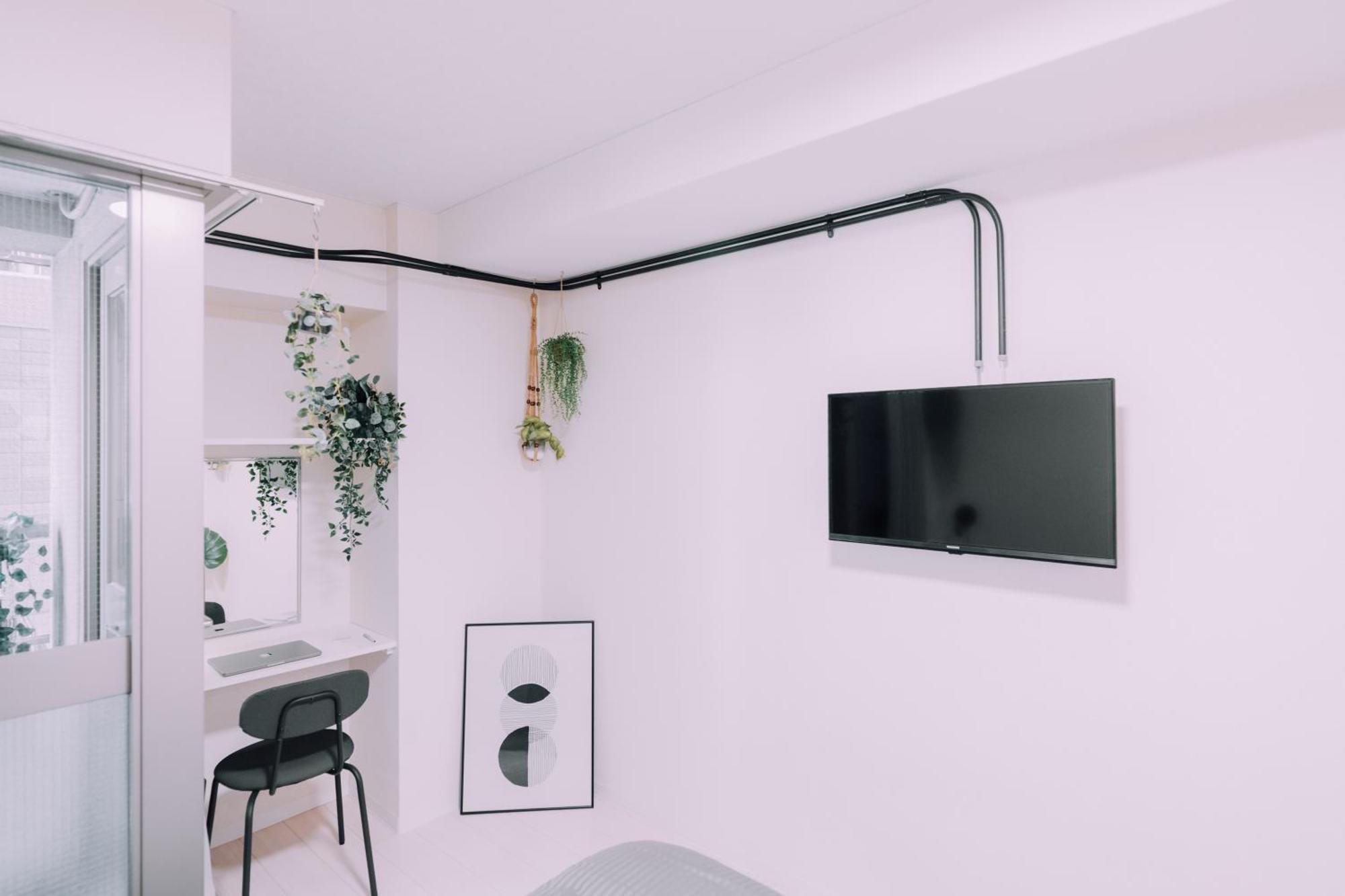 Apartment Minimalist Loft Namba Compact With A 24-hour Gym Ma902